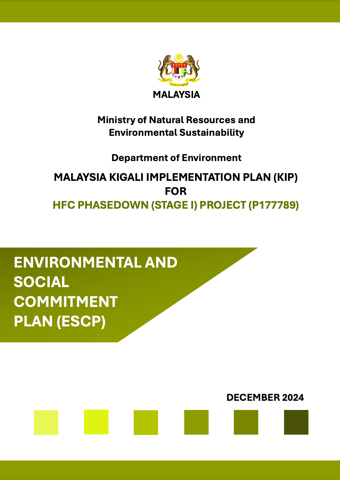 Environmental and Social Commitment Plan (ESCP)