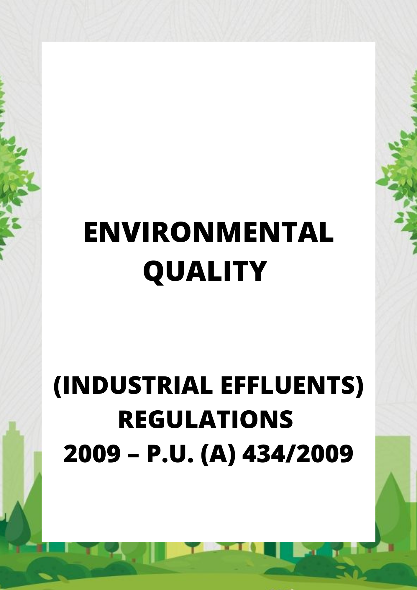 Regulations – Department Of Environment